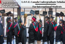 UCW L.O.V.E. Canada Undergraduate Scholarships for International Students