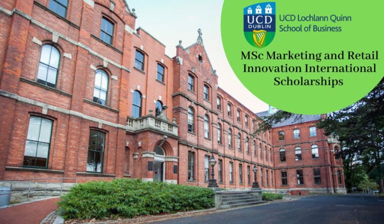 UCD MSc Marketing and Retail Innovation Scholarships